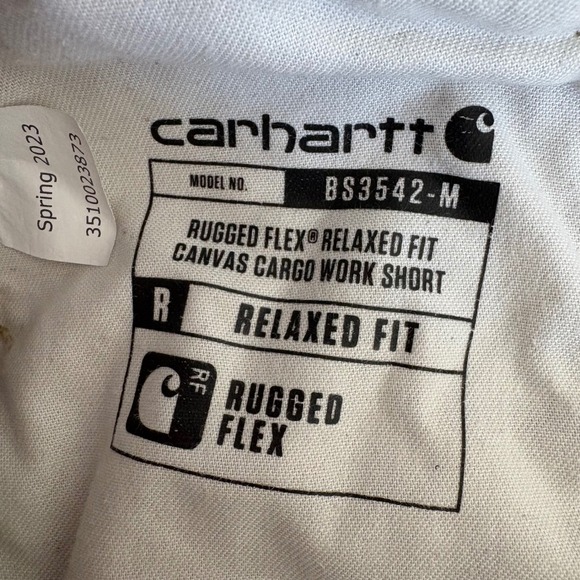 Carhartt Relaxed Fit Canvas Cargo Work Shorts Men's Size 42 Workwear Khaki Tan - Picture 4 of 9